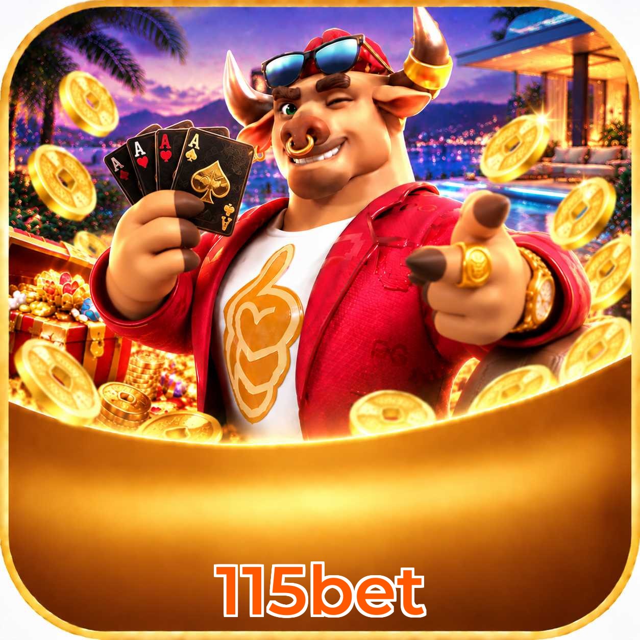Contedo de jogos no canal Telegram 115bet